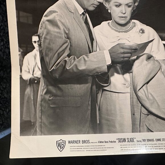 Vintage 1961 Warner Bros "Susan Slade" Movie Still With Troy Donahue Connie Stev - Picture 9 of 13